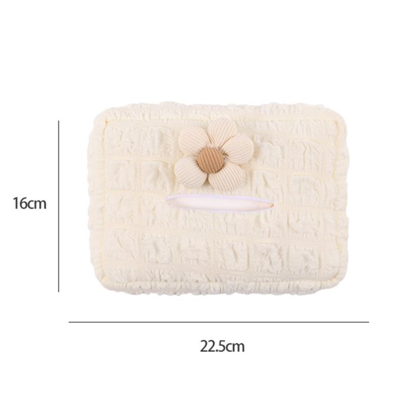 Car Tissue Box Fabric Tissue Box Car Seat Back Armrest Paper Box Tissue Bag Car Interior Decoration Accessories
