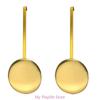 Elegant Gold Pendulum Clock Pendulum Clock Movement Accessory, Metal Swinging Motion Enhancers for Timepieces 1pc/2pcs