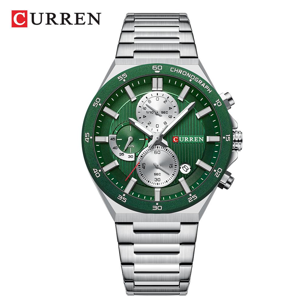 CURREN Herren Armbanduhr Wasserdicht Chronograph Herrenuhr Militär Top Marke Luxus Business Edelstahl Sport Männliche Uhr 8481