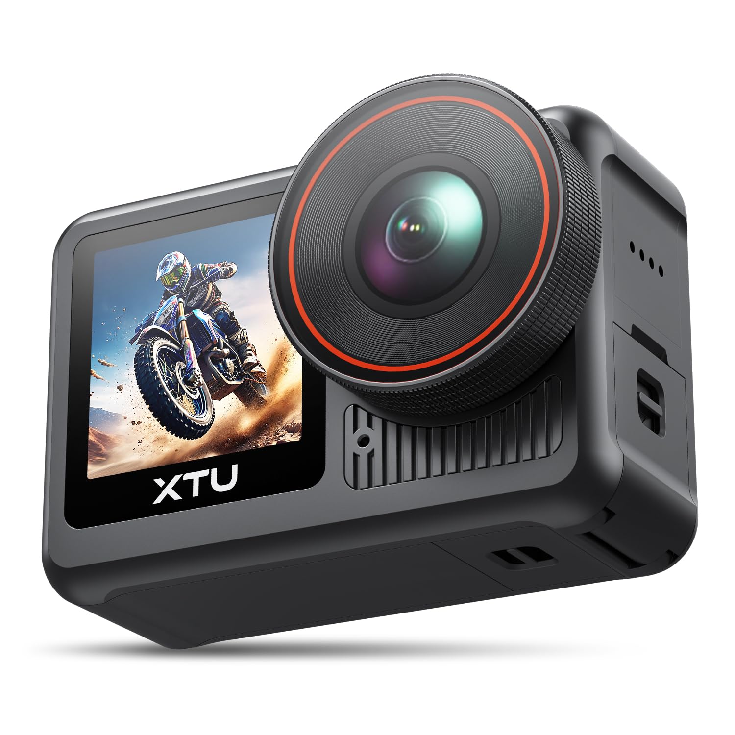 

XTU X3 Action Waterproof to CMOS Sensor and Ambarella H22 Super Strong Night SuperSmooth Image Stabilization Portrait Voice External 5G 1800mAh