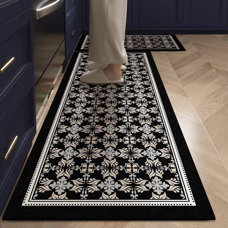 Hot Non-slip Kitchen Mat Long Rugs Thickened Diatomaceous Earth Carpet for Living Room Absorbent Foot Mats Bedroom Doormat Alfombra