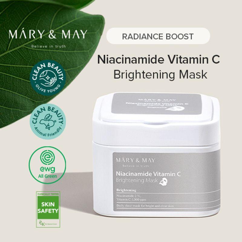 Mary&May Niacinamide Vitamin C Brightening Mask (30ea)
