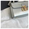 Fashionable Fashionable Lock Buckle Crocodile Pattern Leisure Handheld Single Shoulder Crossbody Small Square Bag For Women