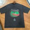 American Street Washed Old Short-Sleeved T-Shirt Men'S Summer Ins Tide Brand Loose Couple'S High Street Top Tide
