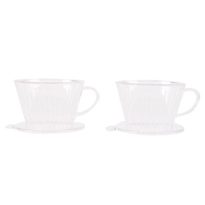 Průhledný kávový filtr šálek kužel kapací dripper výrobník držák plastový opakovaně použitelný