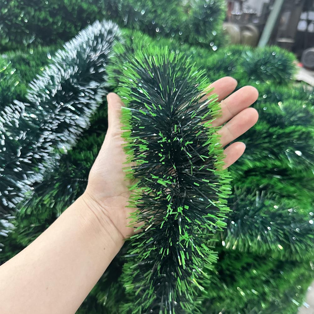 

1PC About 2M Christmas Garland Home Party Wall Door Decor Christmas Tree Ornaments Tinsel Strips with Bowknot Party Supplies 1PC