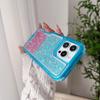 Three-proof Mobile Phone Case for IPhone16promax Colorful Three-in-one Glitter Glue Mobile Phone Case