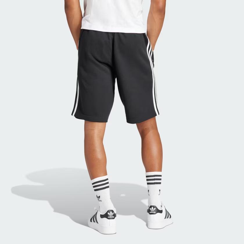 Adidas Originals Adicolor 3-Stripes Mid-Rise Straight Casual Shorts Men Shorts Black IU2337