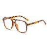 3pcs Fashion Large Square Glasses Frame Women Men Anti Blue Light  Rivet  Eyeglasses Multi Color Framen Design Glasses