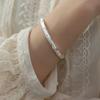 New Fashion Temperament Frosted Bamboo 925 Sterling Silver Fashion Simple Opening Bracelets  TYB608