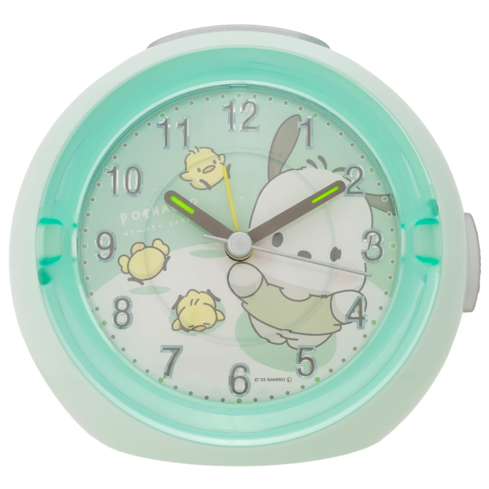 

Tsujiseru Sanrio Alarm Clock LED Clock, Hey, Hug Me! Pochacco, Green, 2925-822