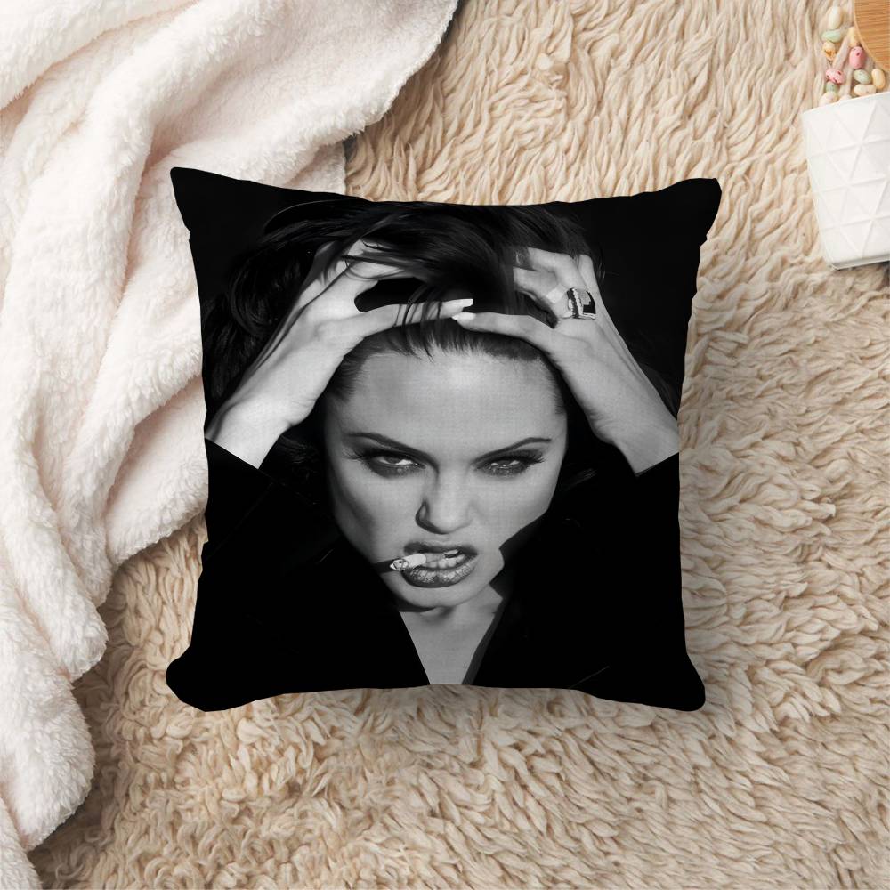 Actor Star Angelina Jolie Pillow Anime Pillow Sofa Bed Head Pillow Cover Cushion Cover x cm Fashion