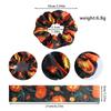 Europäische & Amerikanische Halloween Scrunchies: Ausgefallener Druck Satin Haaraccessoires