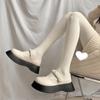 Calze Lolita morbide bianco latte per donna - Collant estivi anti-gancio