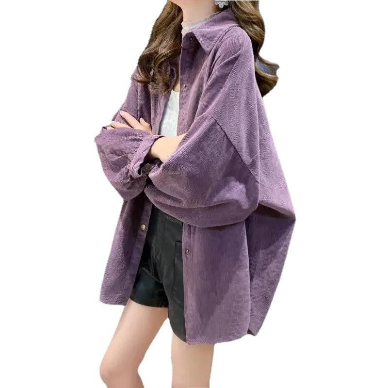 Damen Cord Langarm Strickjacke mit lockerer Passform, Herbst/Winter 2025 Kollektion