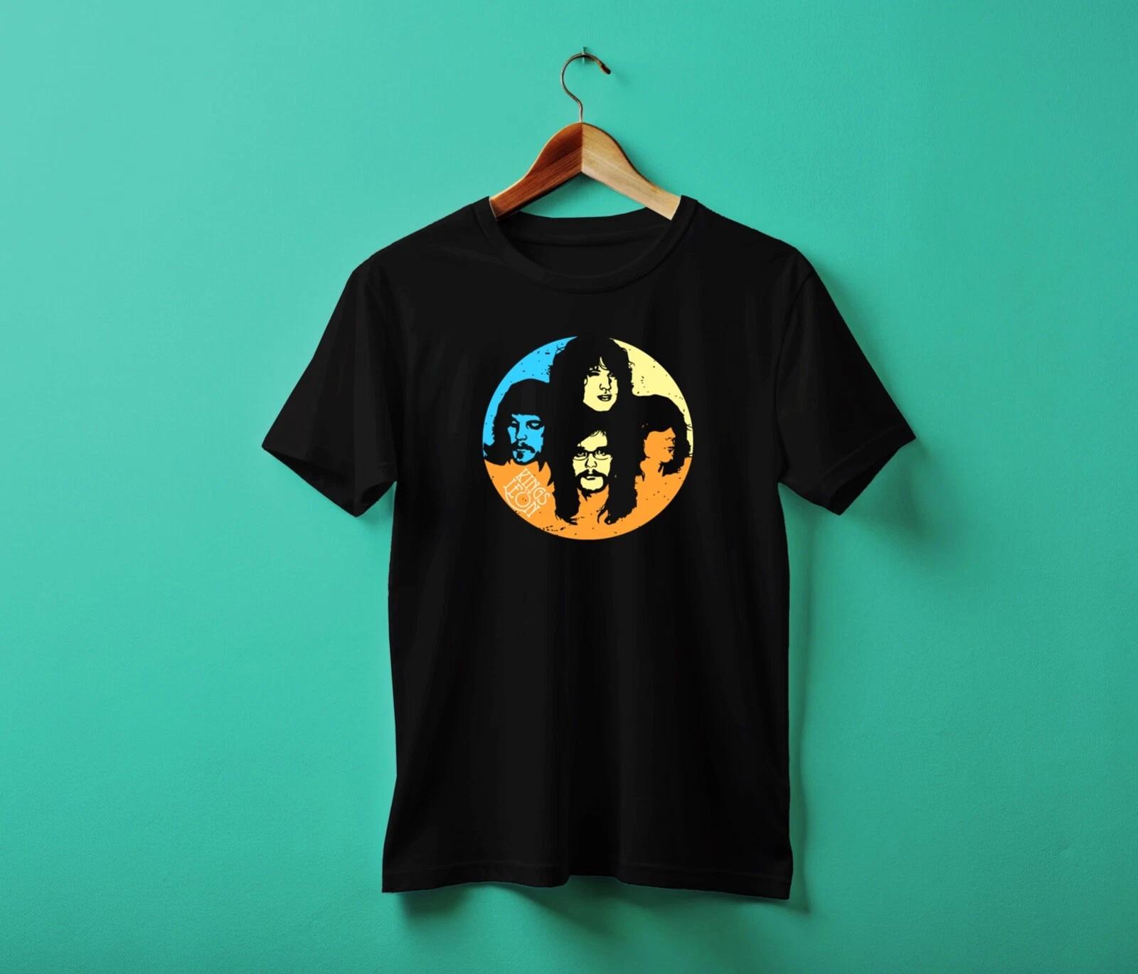 Men s and Women s T-shirts Kings of Leon Custom  t-shirt BLACK XXXL