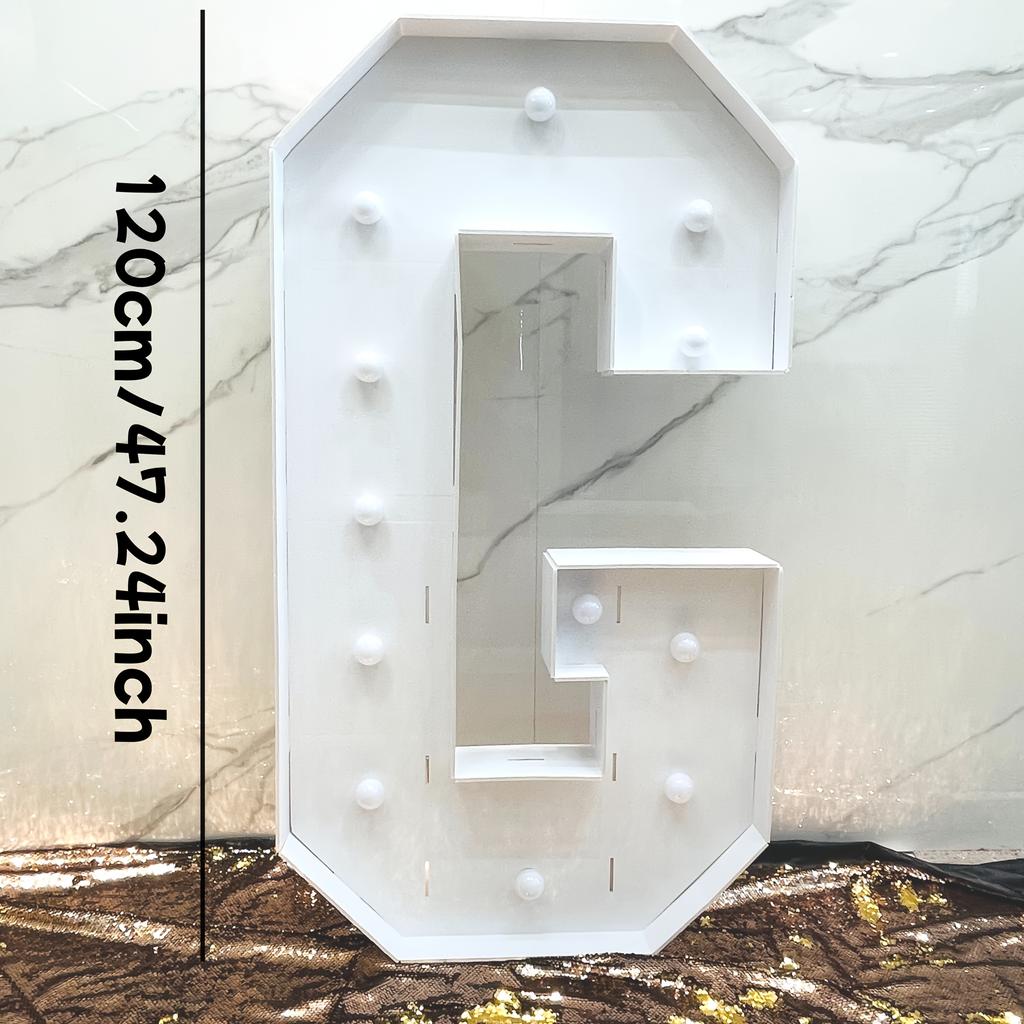 1Pc 120cm Large Size LED KT Board With Clip Support -Birthday Anniversary Parties,Photo Booths Backdrops - Warm Yellow Light (Batteries Not Included)