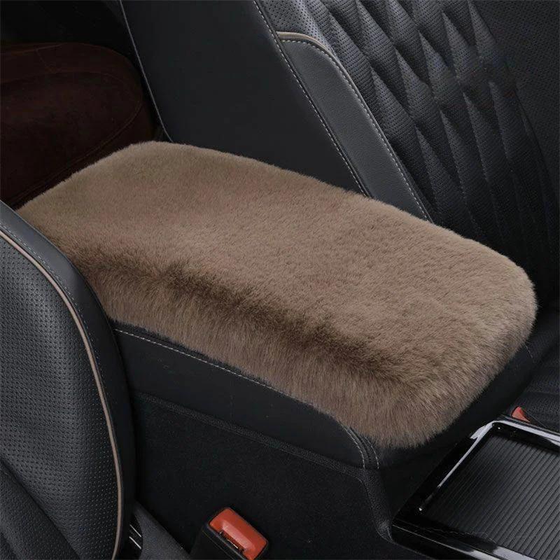Plush Car Armrest Box Cushion Warm Center Console Arm Cover Pads Stowing Tidying Universal Automobile Interior Decoration