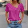 Women's openwork bohemian  shirt, casual and stylish -Purple XL