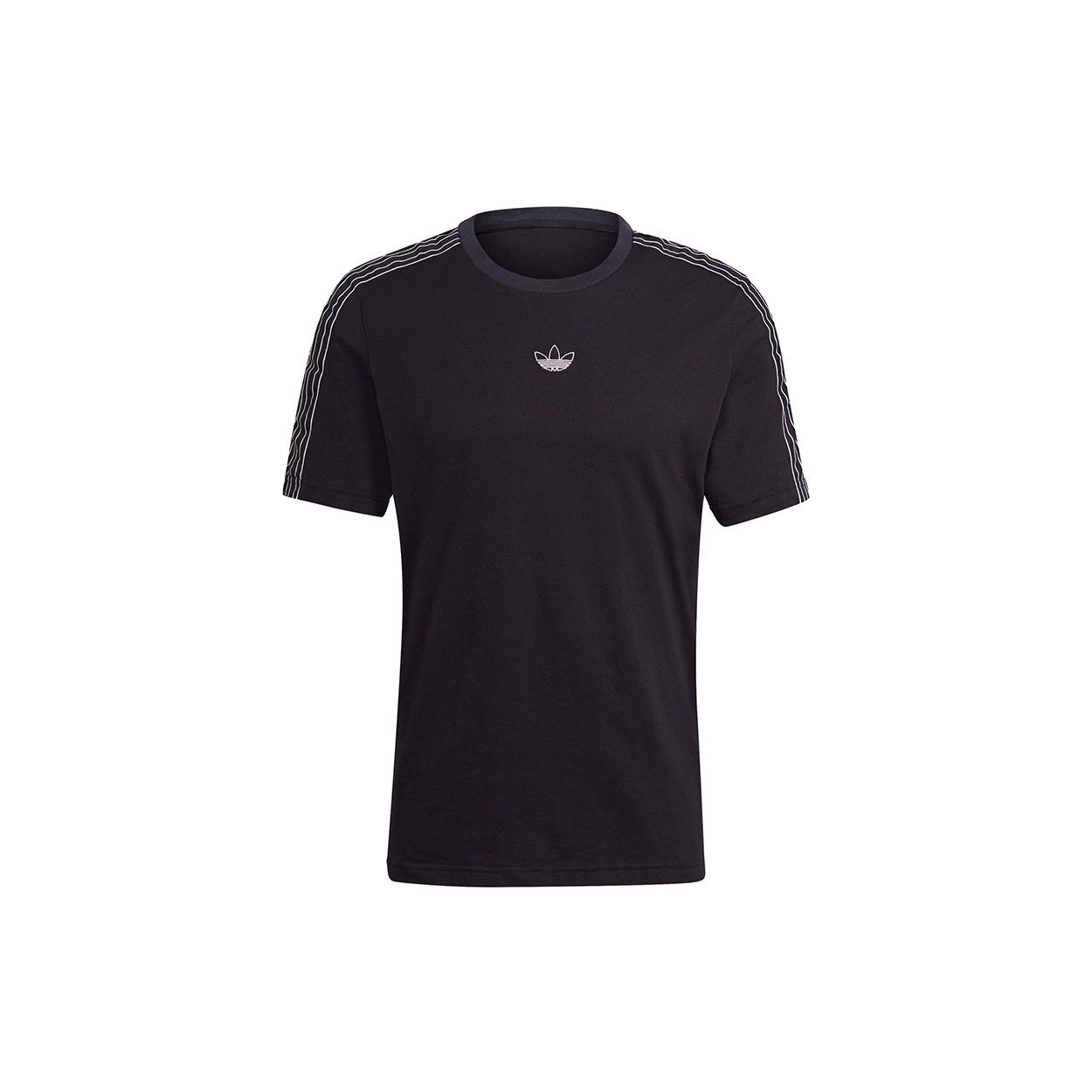 adidas originals MENS Sprt 3 Stripe T Casual Sports Crew-neck Short Sleeve Black Men s GN2417 S