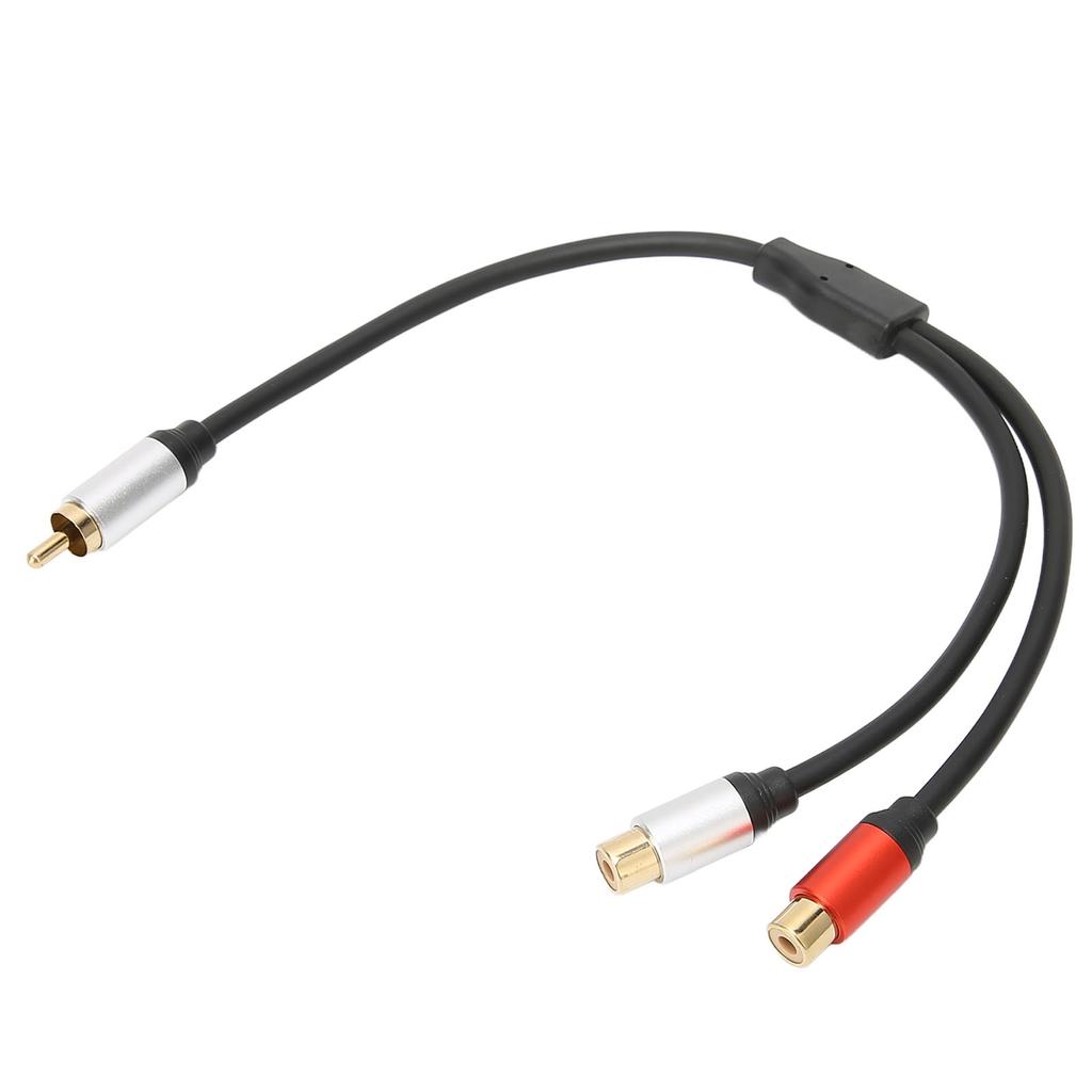 1RCA Male to 2RCA Female Cable AUX Extension Y Adapter Stereo Splitter Cord for DVD TV Laptop