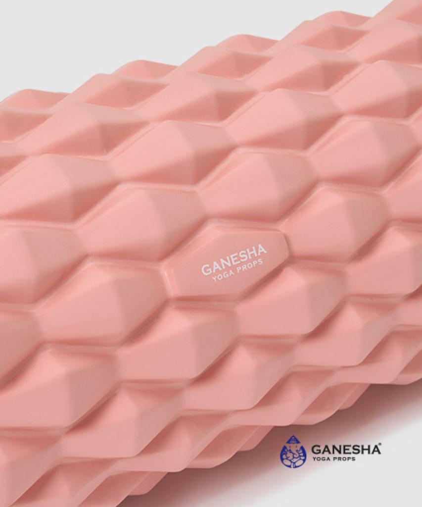 GANESHA YOGA PROPS Compact Foam Roller + 33Cm Lead