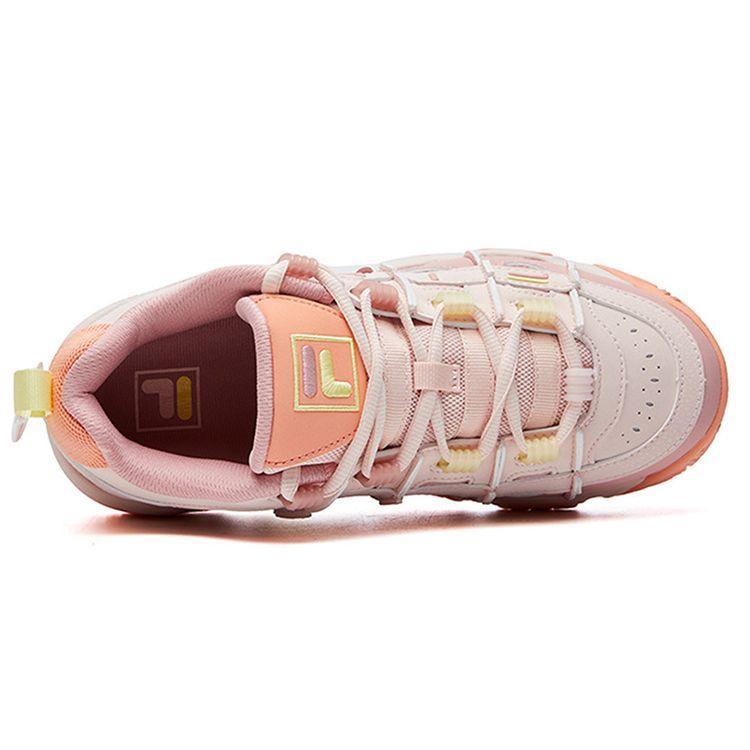 FILA Panini Fashionable Personality Versatile Low-Top Retro Basketball Shoes Women sneaker Smoky-Pink F12W111208FMA