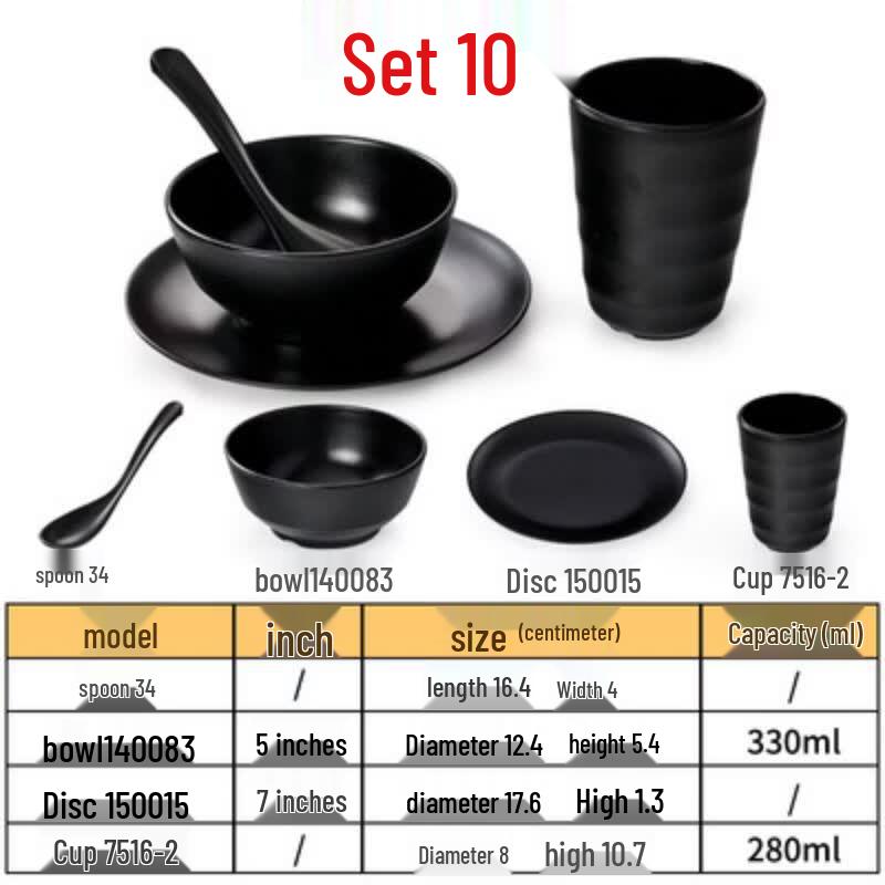 Qianxing Melamine Restaurant Dinnerware Set