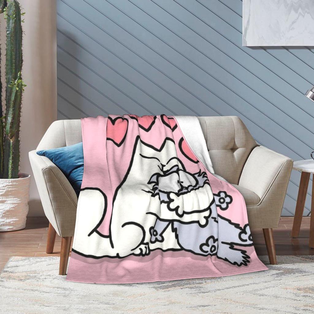 Simons Cartoon Cat Print Blanket For Men Women Warm Cozy Fluffy  Throw Blankets for Living Room 50x60 Inches Multiple Sizes