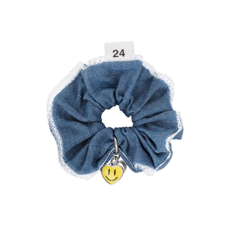 SENTIMENTS NO.547 [LIGHT BLUE] HAIR SCRUNCHY