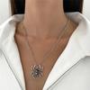 Spider Pendant Necklace Gothic Punk Jewelry Birthday Gift for Halloween & Daily Wear