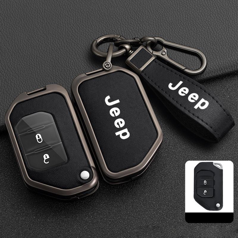 Car Remote Key Case Cover Protector Shell For Jeep Gladiator JT Sahara JLU Wrangler JL Rubicon 2018 2019 2 3 4 Button Flip Key