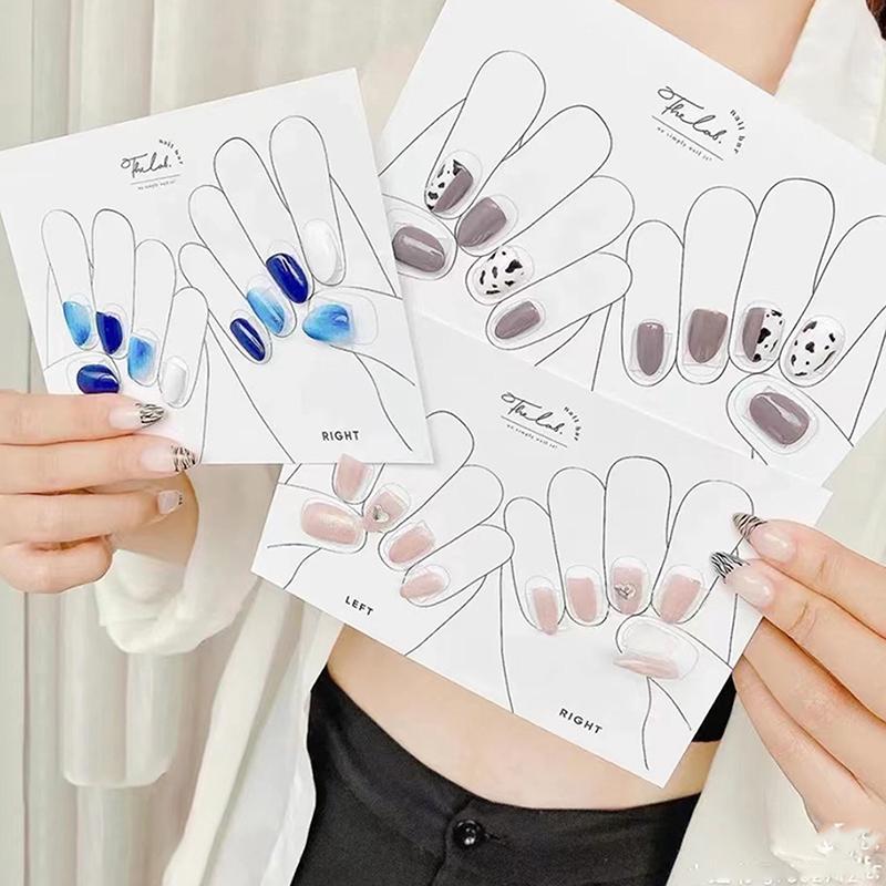 10 Sheets/Lot Nails Display Card Hand Feet False Nail Tips Packing Card Nail Art Storing Cardboard Manicure Showing Cards
