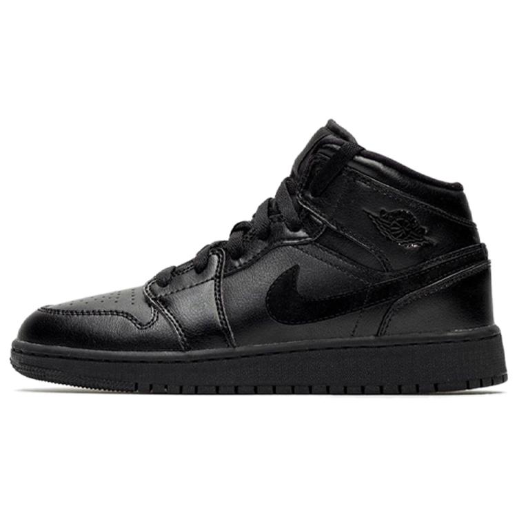

Новые Jordan 1 Mid GS Глубокий черный 554725-090 37.5
