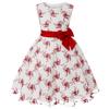 2026 Girls' Embroidered Princess Dress with Lace Trim - Formal Christmas Party Outfit