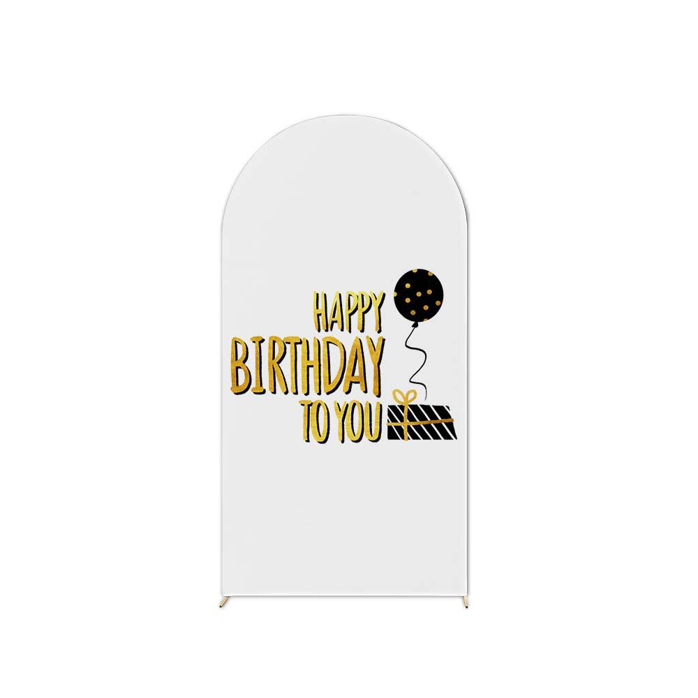 Birthday Party U-Shaped Elastic Arch Cover for Decorative Photography Scenes