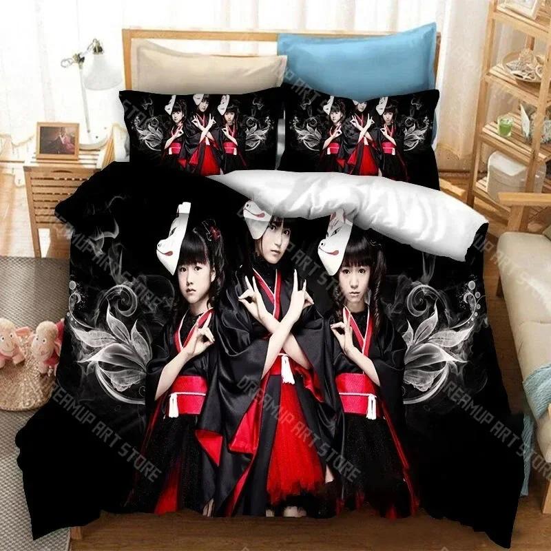 3D Print Babymetal Band Bedding Set Pillowcase Duvet Cover Double Twin Full Queen King Adult Kids Bedclothes Quilt Cover