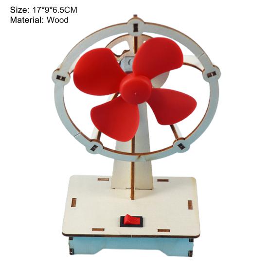 Science Fan Kit No Burr Hand-on Ability Eco-friendly DIY Fan Model Toy for Kids