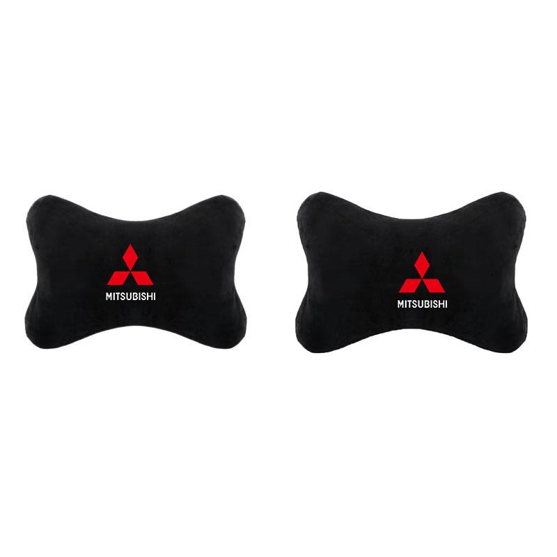 Car Neck Pillow Car Safety Headrest Cover Auto Seat Belt Shoulder Pads for Mitsubishi ASX Pajero Outlander EVO Lancer EX