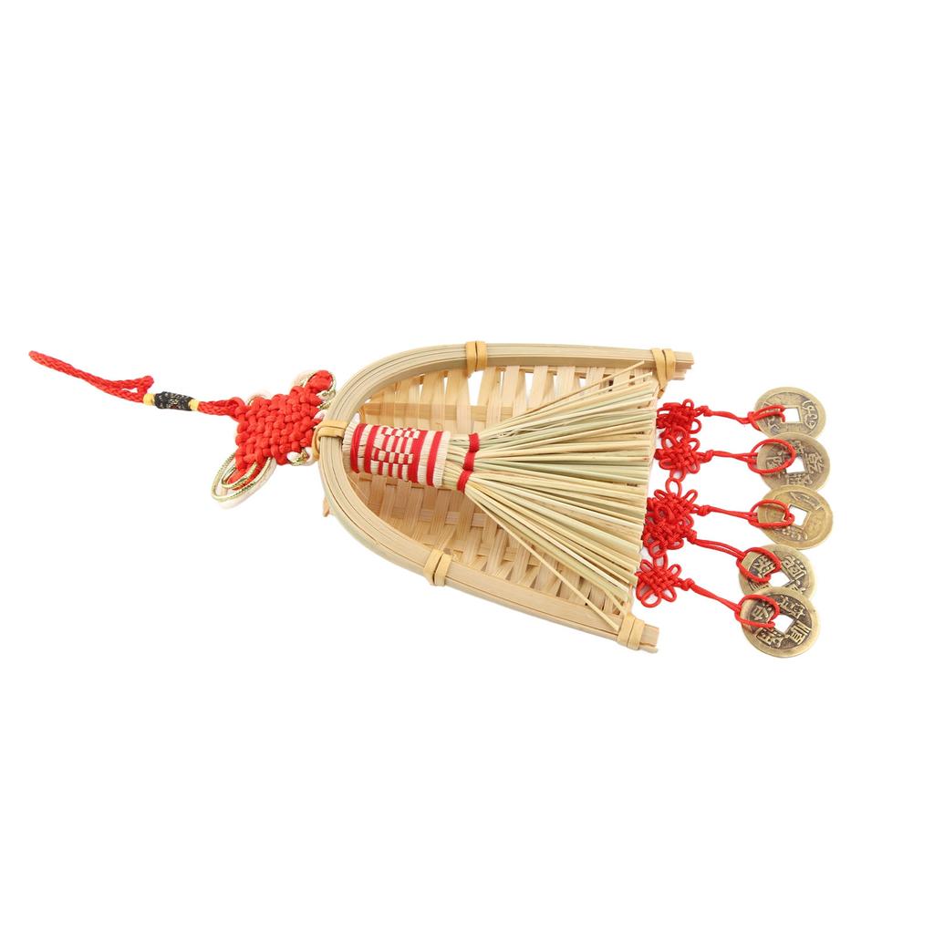 Broom Dustpan Decor Chinese Year Ornament Pendant New Tassel Hanging Decor Mini Fortune Broom