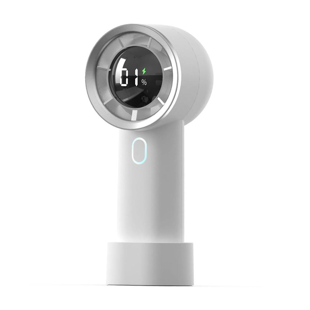 Small Table Fan Cute Design Display Electricity In Real Time Mini Hand Held Fan for Fishing Home Office Indoor Outdoor Barbecue