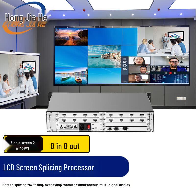 

Hongjiahe HD HDMI LCD Video Wall Splicing Processor (CN version)