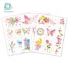 Rikalong Waterproof Cartoon Glitter Tattoo Stickers - Dreamy Gradient Face Designs