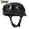 German Vintage Motorbike Helmet DOT Certification Half Helmet Retro Motorcycle Helmet Fashion Capacete De Moto Men Women