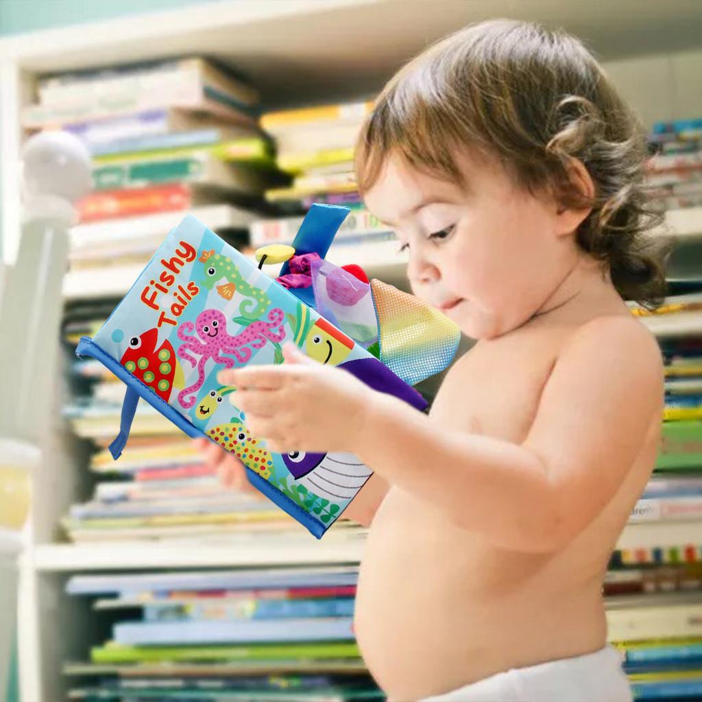 Book Crinkle Development Interactive Stroller Toy 0-6 Months
