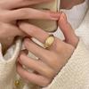 Chic Open Adjustable Ring For Women Featuring Natural Stone Unique Vintage Design Fashion Accessory