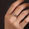 Trendy Japanese & Korean Heart Openwork Letter Ring - Perfect Gift for Girlfriend