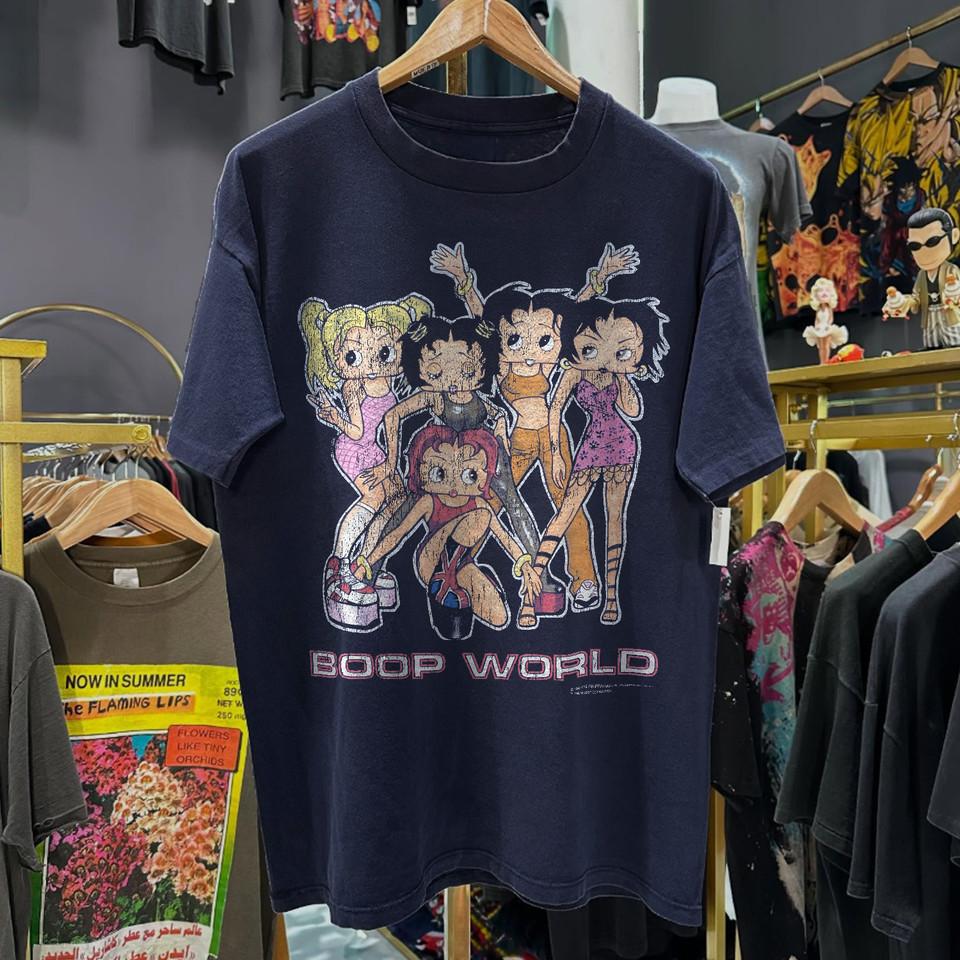 

1998 SPICE GIRLS X BOOP WORLD GIRL POWER Black Unisex Shirt S-5XL WA2576 Unisex T-Shirt XXXL