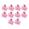 Holiday Blessing Card 10Pcs 3D Bouquet Greeting Card, Thank You Best Wishes Folding Floral Note for Mother's Day Father's