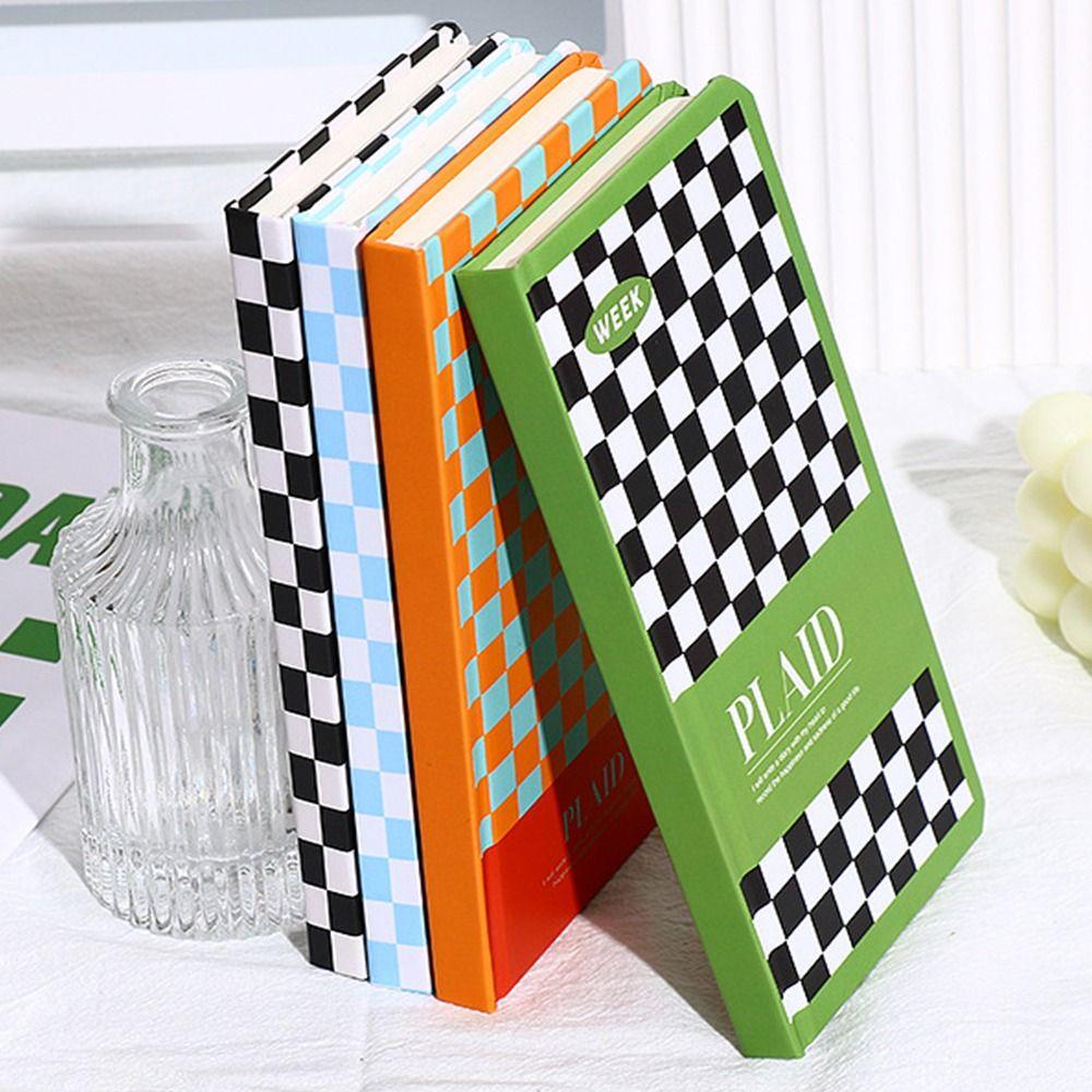 Stationery Plaid Memo Notebook Hand Account Notebook DIY Albums Scrapbooking Book Agenda Diary Book